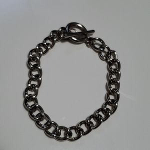 Plain Silver Chain Bracelet